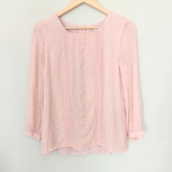 J. Crew Tops - J. Crew Dotted Swiss Top